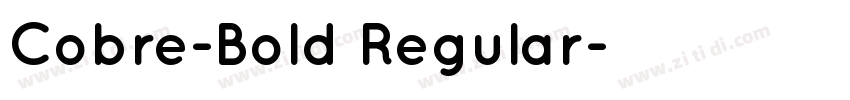 Cobre-Bold Regular字体转换